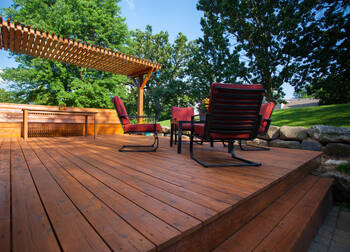 Deck staining in Golden Oak, FL by Costello Painting.